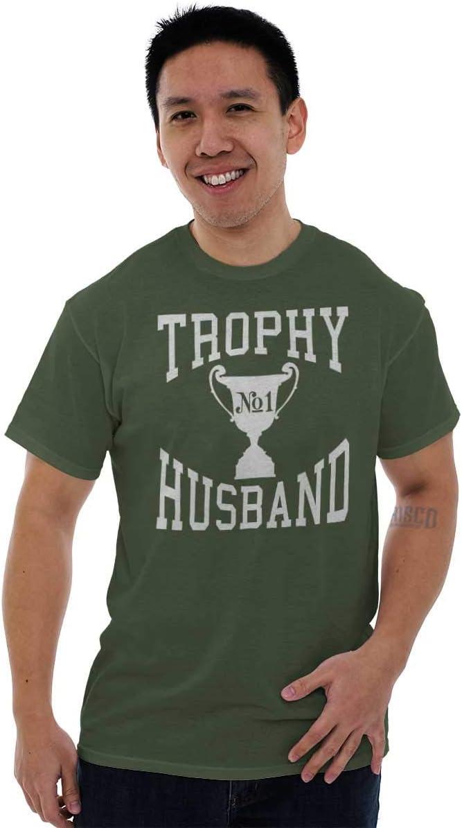 imageTrophy Husband No 1 Hubby Award Mens Graphic T Shirt TeesMilitary Green
