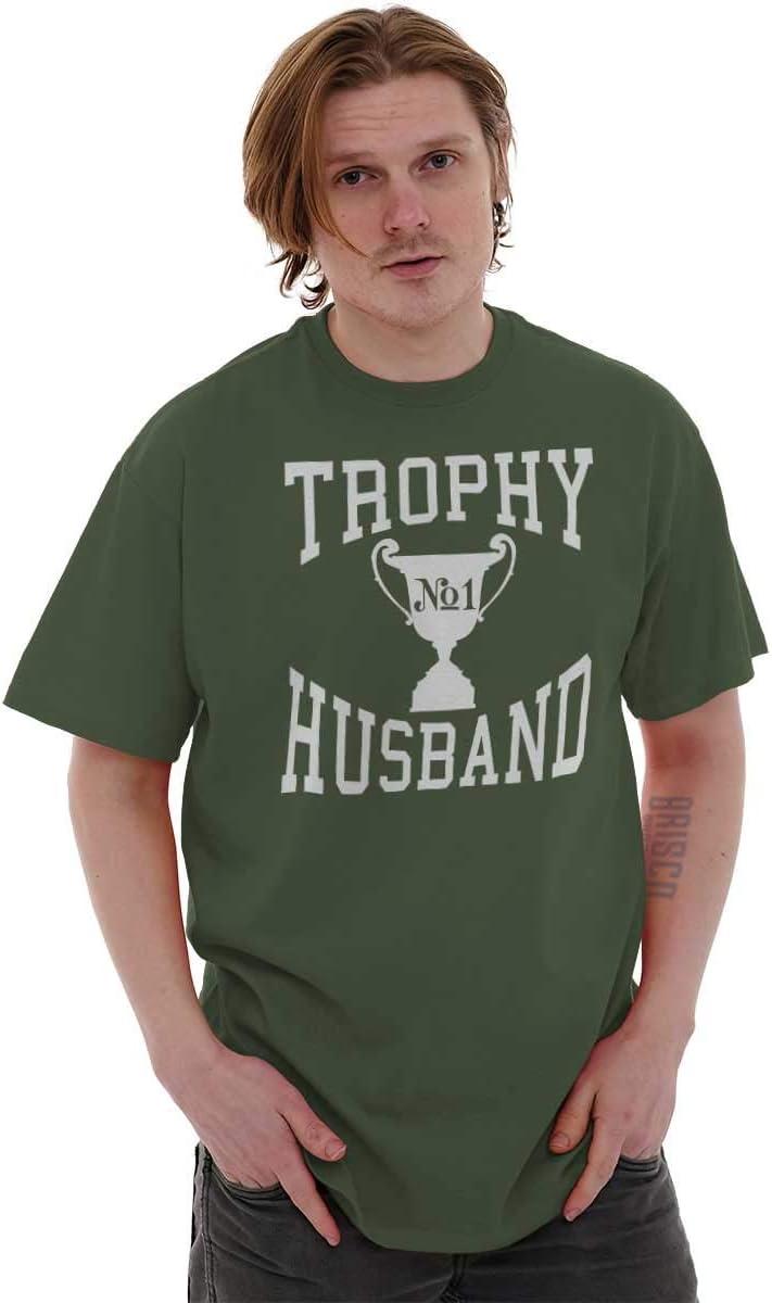 imageTrophy Husband No 1 Hubby Award Mens Graphic T Shirt TeesMilitary Green