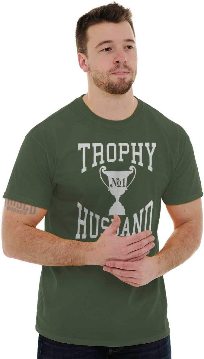 imageTrophy Husband No 1 Hubby Award Mens Graphic T Shirt TeesMilitary Green