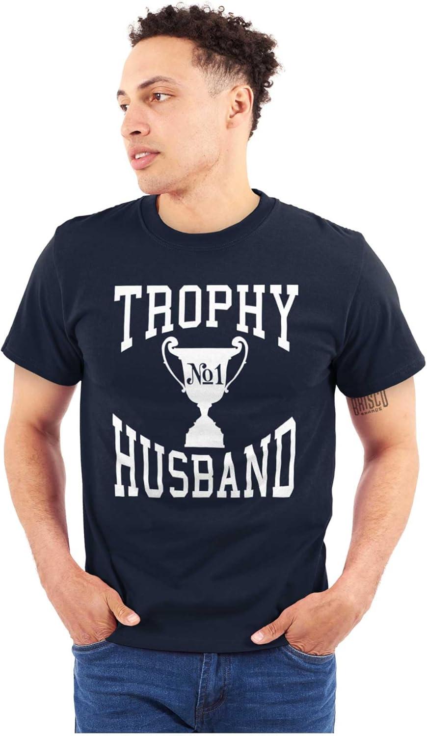 imageTrophy Husband No 1 Hubby Award Mens Graphic T Shirt TeesNavy