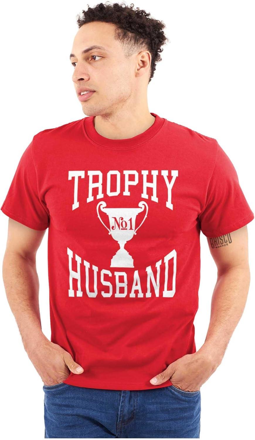 imageTrophy Husband No 1 Hubby Award Mens Graphic T Shirt TeesRed