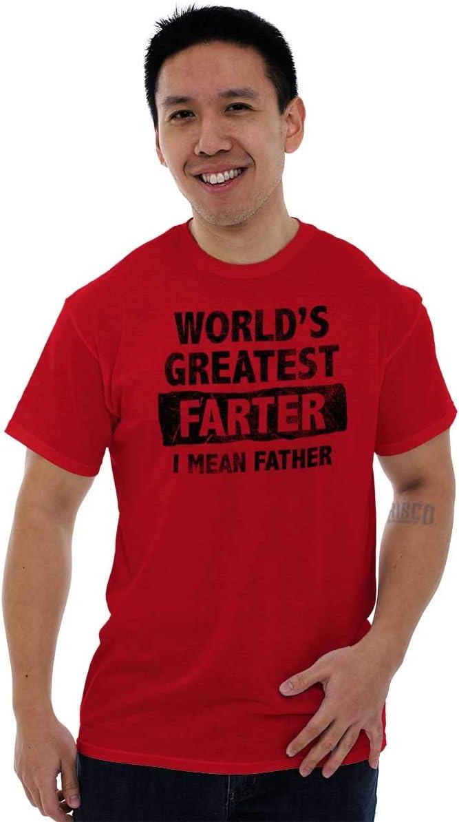 imageWorlds Greatest Farter Funny Fathers Mens Graphic T Shirt TeesRed