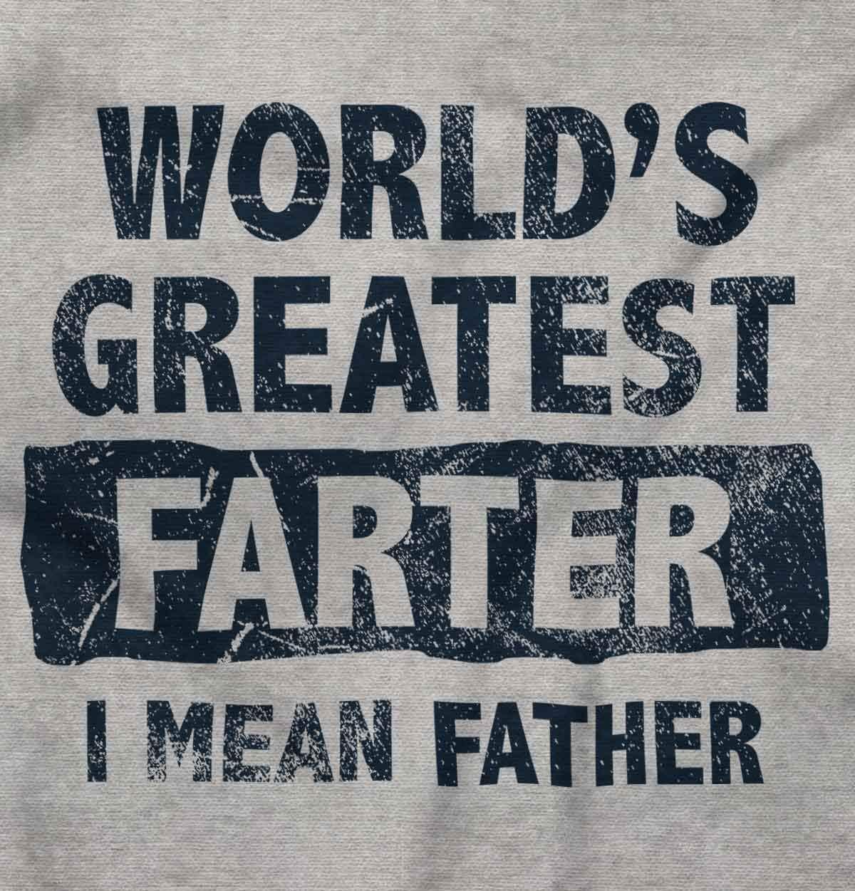 imageWorlds Greatest Farter Funny Fathers Mens Graphic T Shirt TeesSport Grey
