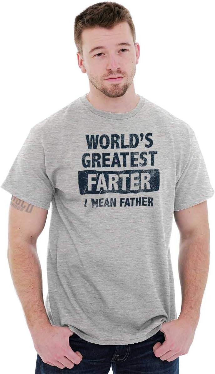 imageWorlds Greatest Farter Funny Fathers Mens Graphic T Shirt TeesSport Grey