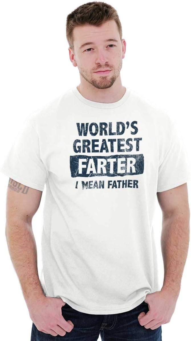 imageWorlds Greatest Farter Funny Fathers Mens Graphic T Shirt TeesWhite