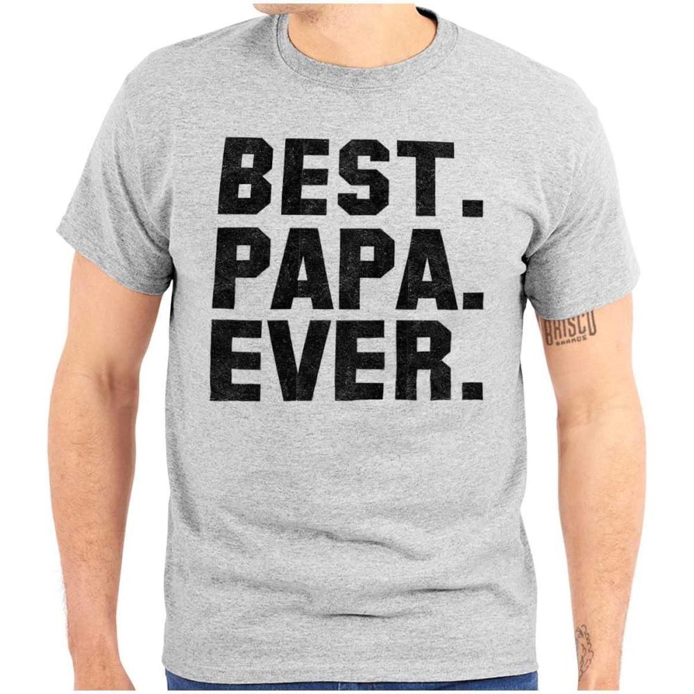 imageBest Papa Ever Worlds Coolest Father Mens Graphic T Shirt TeesSport Grey
