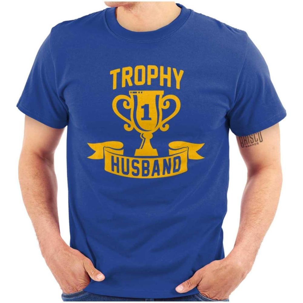 imageBrisco Brands Cool Trophy Husband Number 1 Hubby Mens Graphic T Shirt TeesRoyal