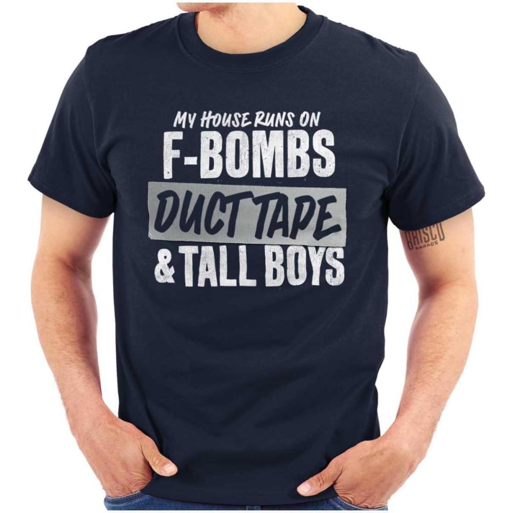 imageBrisco Brands Fathers Day Handyman Duct Tape Joke Mens Graphic T Shirt TeesNavy