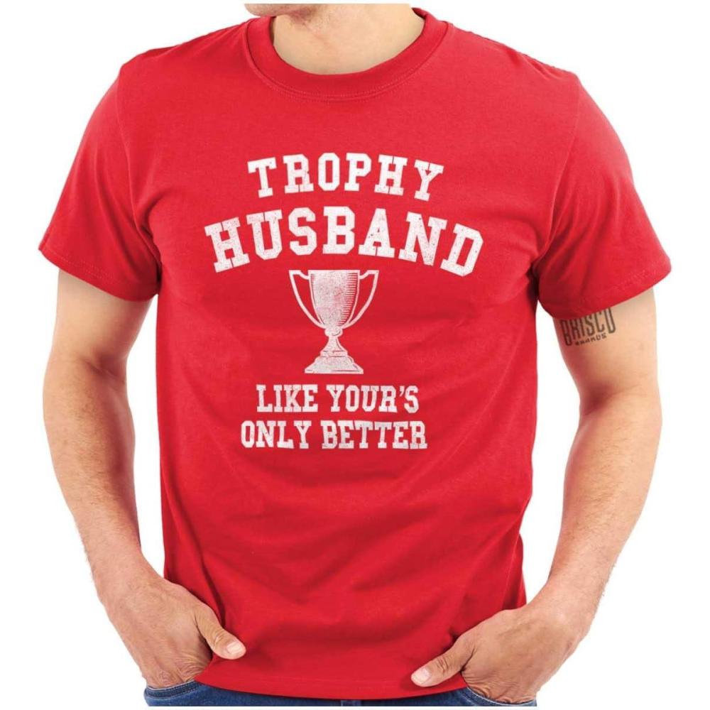 imageBrisco Brands Trophy Husband Like Yours Only Better Mens Graphic T Shirt TeesRed