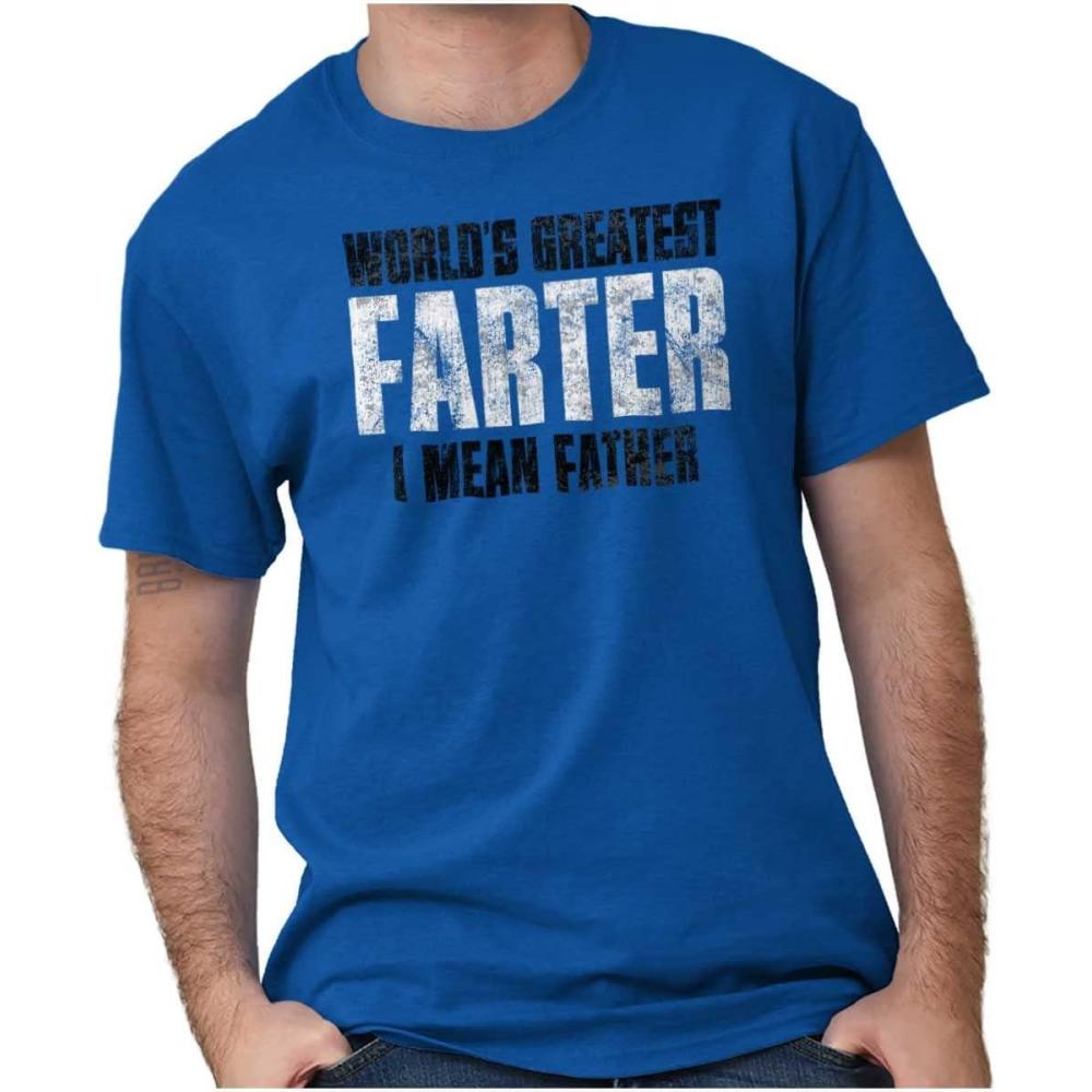 imageBrisco Brands Worlds Greatest Father I Mean Farter Mens Graphic T Shirt TeesRoyal