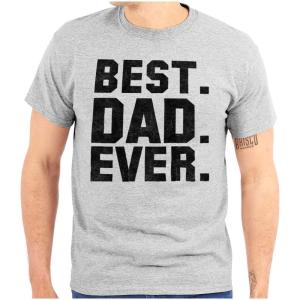 Best Dad Ever Worlds Coolest Father Mens Graphic T Shirt Tees(Sport Grey)