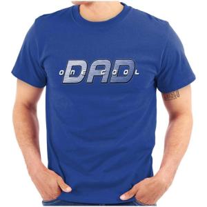 Father’s Day One Cool Dad Gift Mens Graphic T Shirt Tees(Royal)
