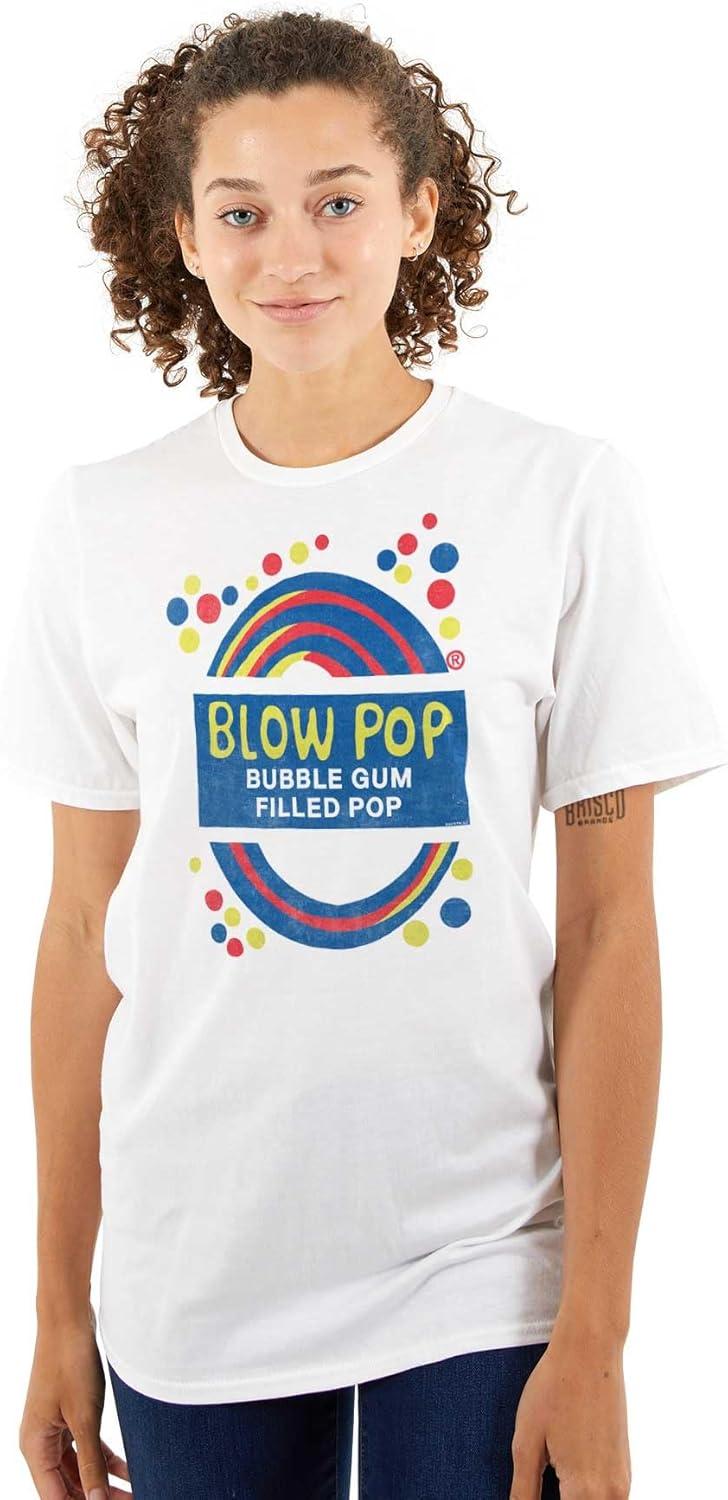 imageBlow Pop Retro Lollipop Candy Wrapper Graphic T Shirt Men or WomenWhite