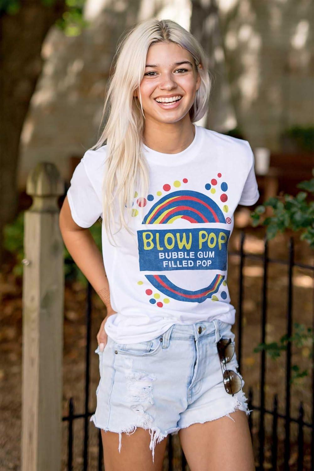 imageBlow Pop Retro Lollipop Candy Wrapper Graphic T Shirt Men or WomenWhite