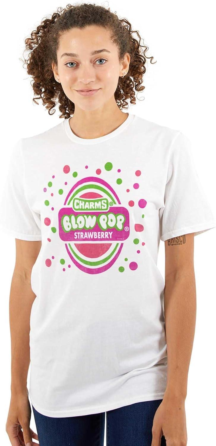 imageStrawberry Bubblegum Blow Pop Graphic T Shirt Men or WomenWhite