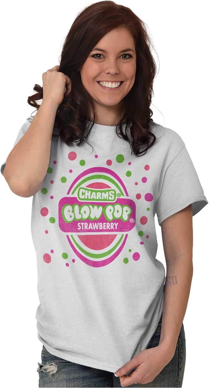 imageStrawberry Bubblegum Blow Pop Graphic T Shirt Men or WomenWhite