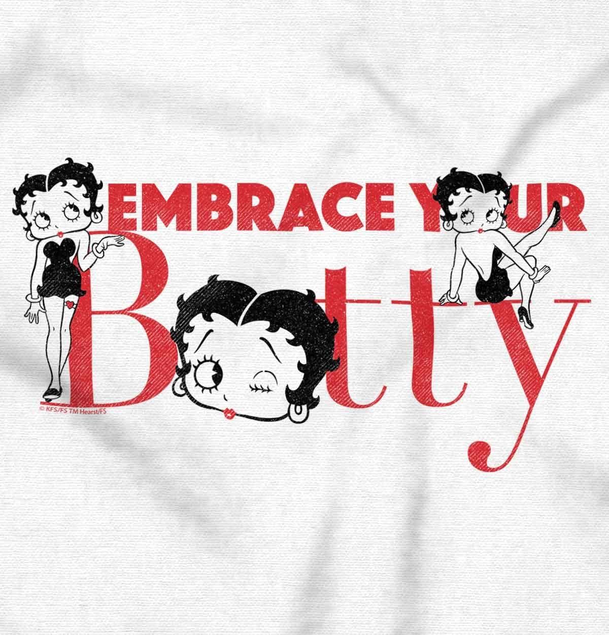 imageBrisco Brands Betty Boop Embrace Your Beauty Cute Zip Hoodie Sweatshirt WomenWhite