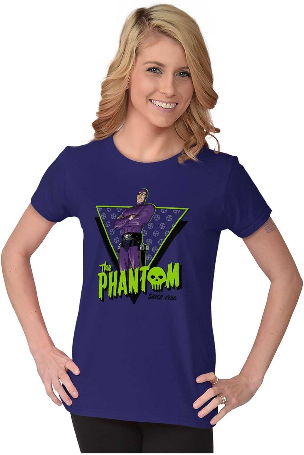 imageThe Phantom Skull Vintage Superhero Womens Slim Fit Graphic Tee
