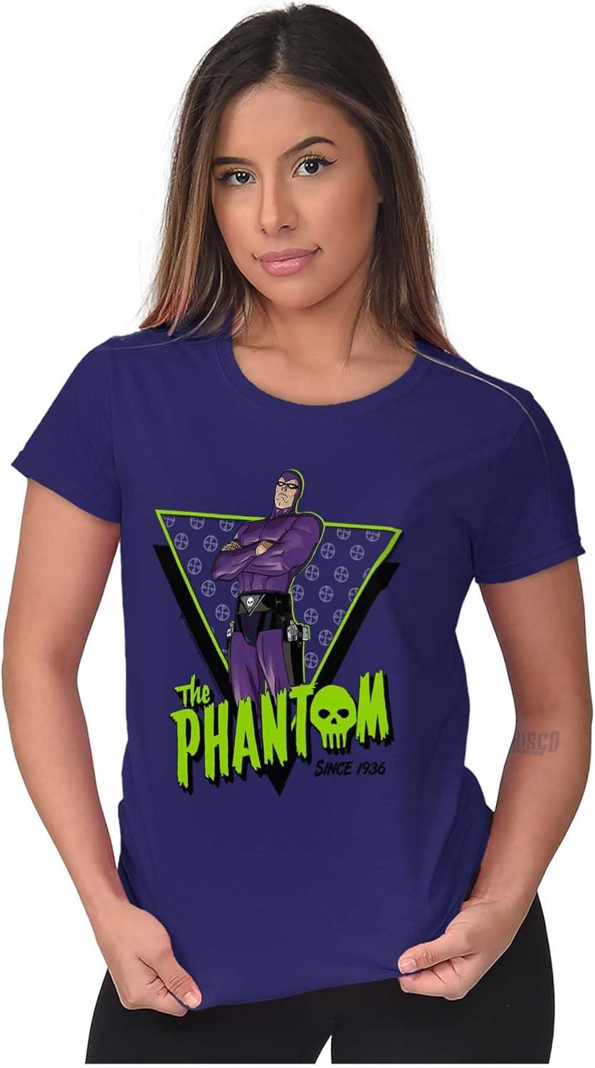 imageThe Phantom Skull Vintage Superhero Womens Slim Fit Graphic Tee