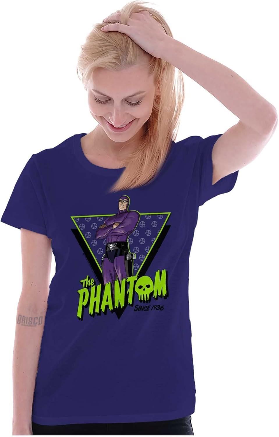 imageThe Phantom Skull Vintage Superhero Womens Slim Fit Graphic Tee
