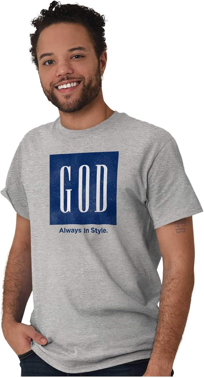 imageGod Always in Style Fashion Faith Graphic T Shirt Men or WomenSport Grey
