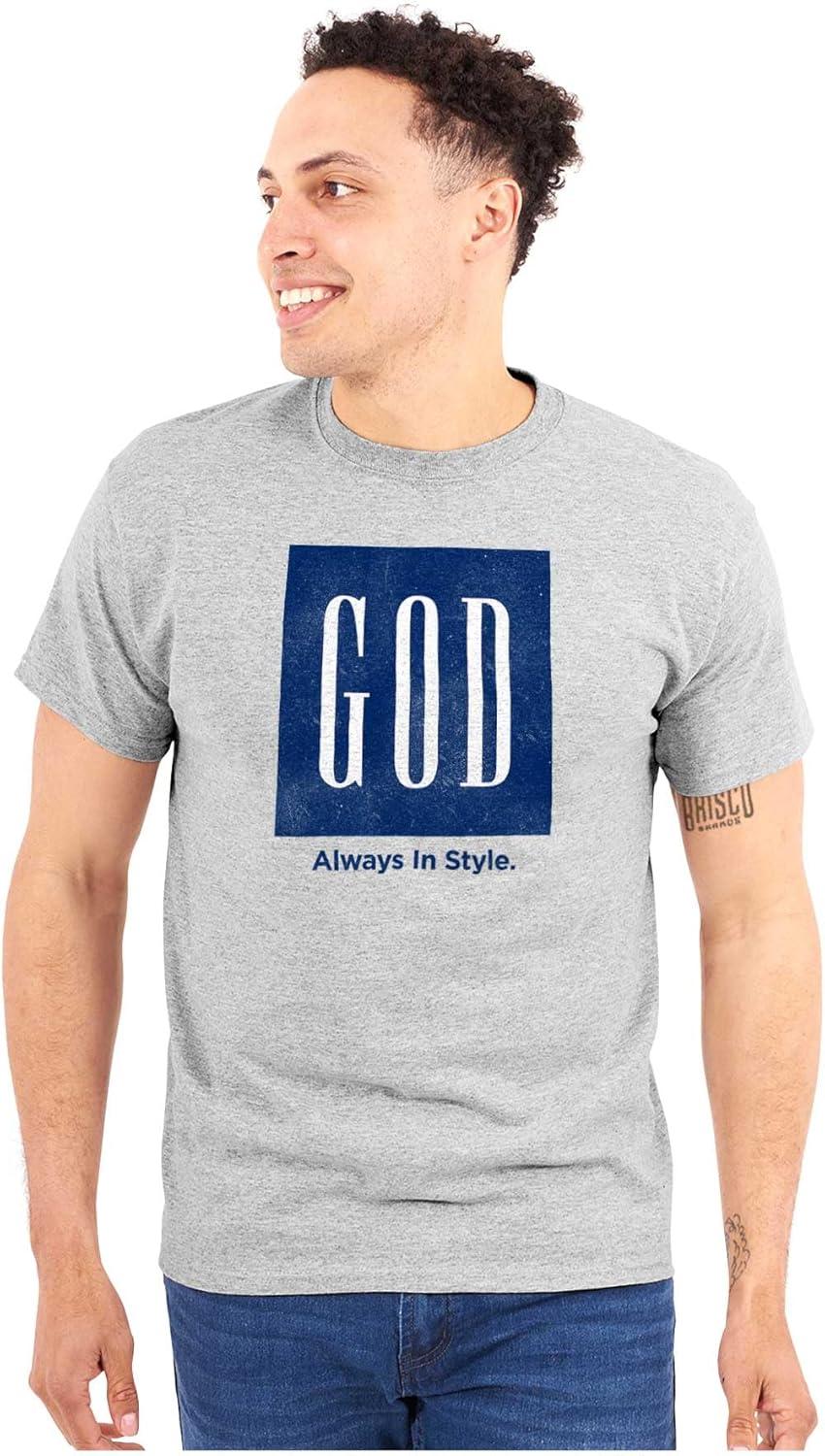 imageGod Always in Style Fashion Faith Graphic T Shirt Men or WomenSport Grey