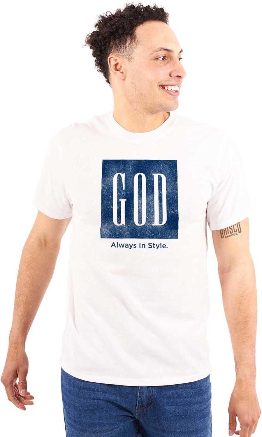 imageGod Always in Style Fashion Faith Graphic T Shirt Men or WomenWhite