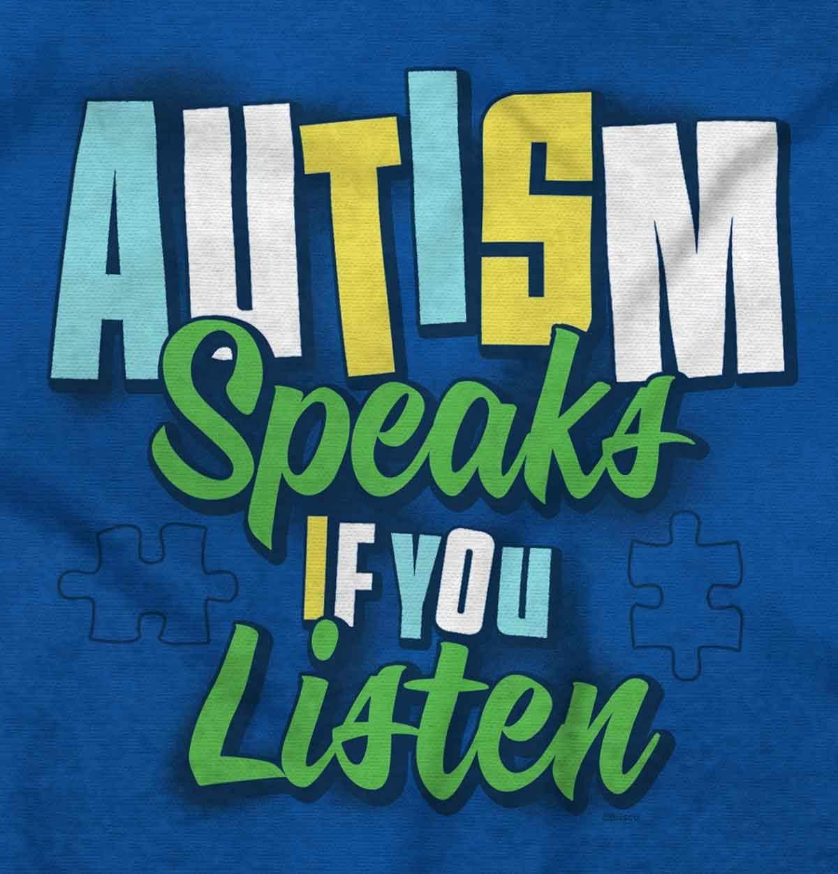 imageBrisco Brands Autism Speaks If You Listen Awareness Hoodie Sweatshirt Women MenRoyal