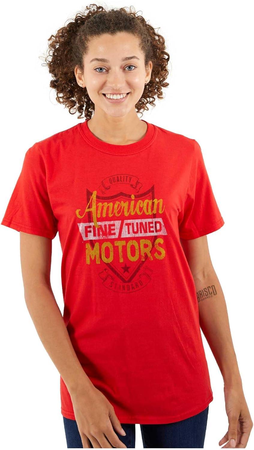 imageAmerican Classic Retro Car Lover Graphic T Shirt Men or WomenRed