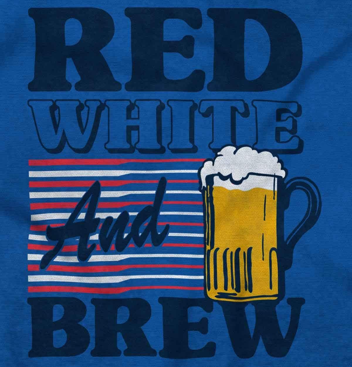 imageBrisco Brands Patriotic Drinking Beer Drinker Flag Graphic T Shirt Men or WomenRoyal