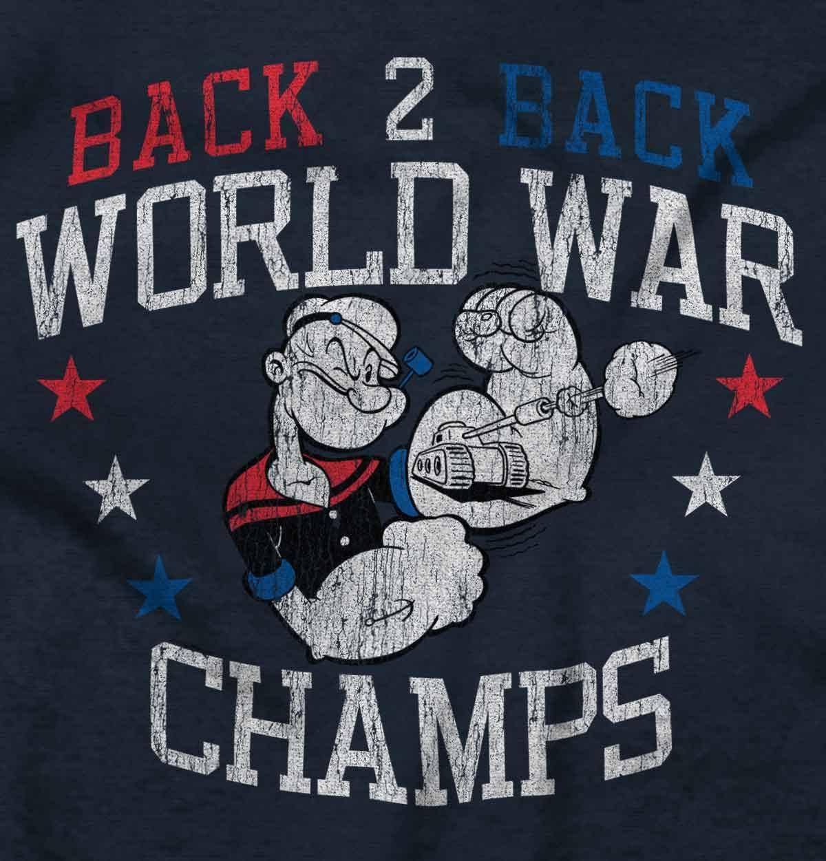 imagePopeye American World Champs USA Long Sleeve Tshirt Men WomenNavy