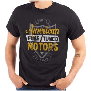 American Classic Retro Car Lover Graphic T Shirt Men or Women(Black)