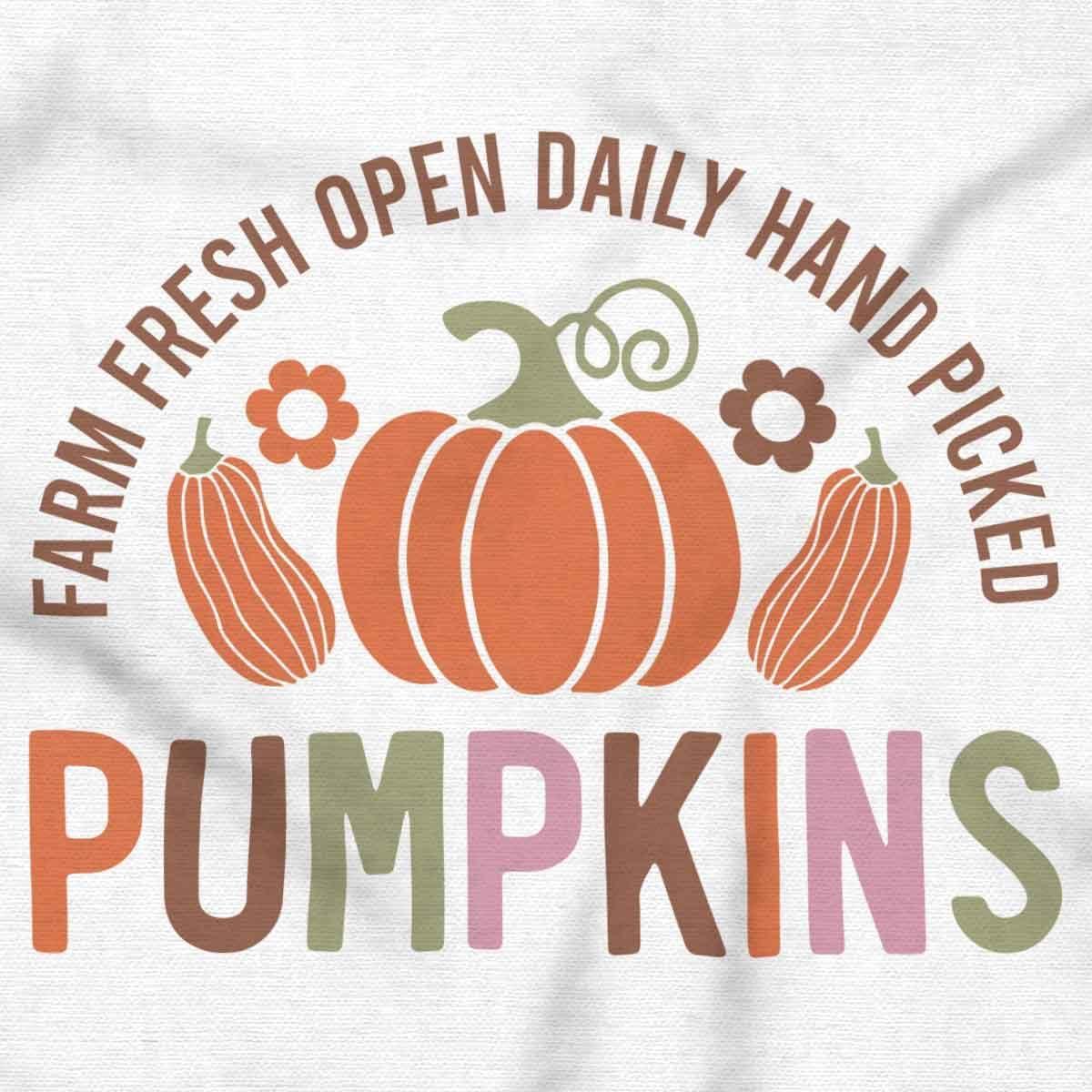imageBrisco Brands Cute Fall Autumn Farm Fresh Pumpkins Zip Up Hoodie Mens WomensWhite