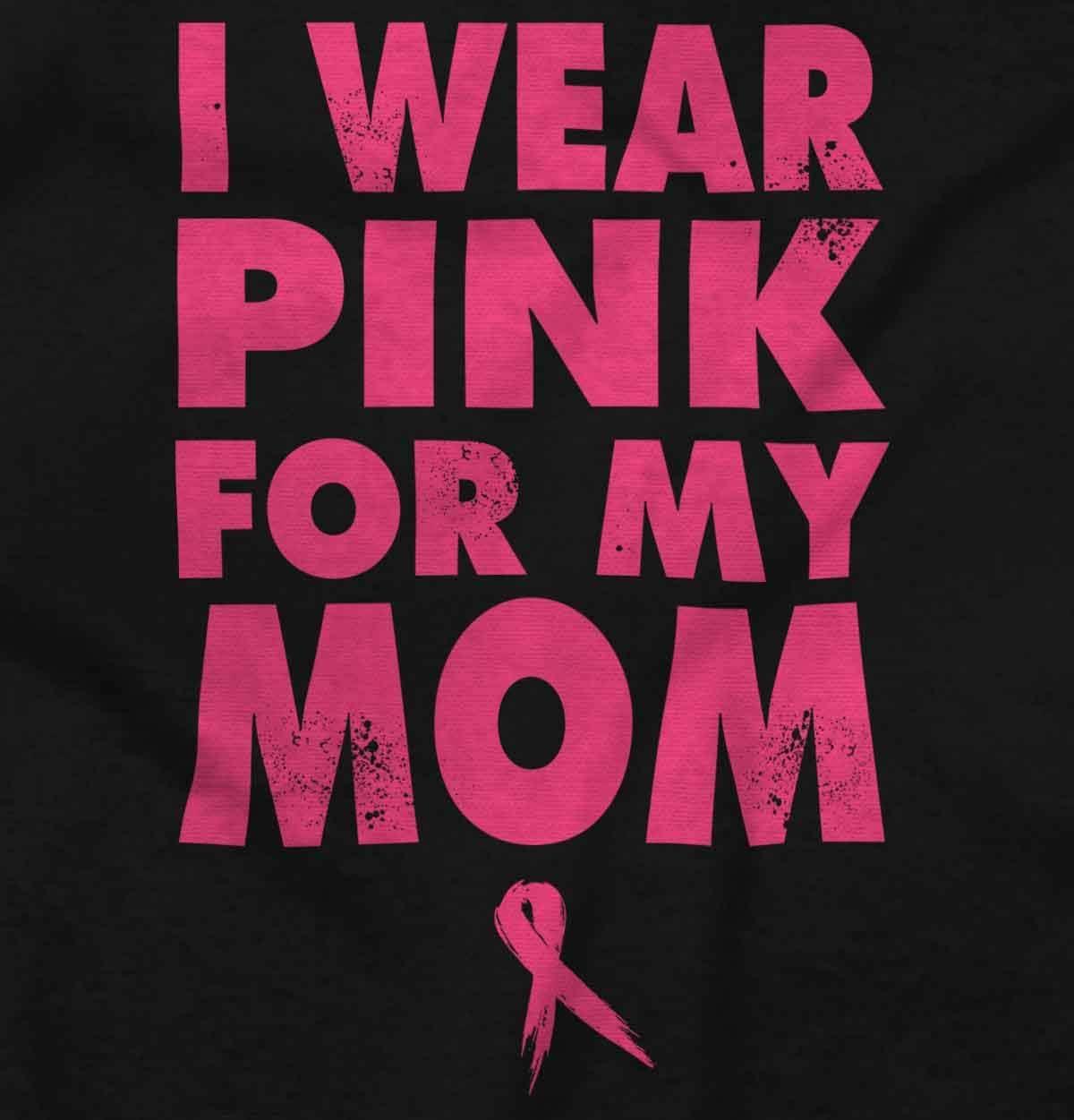 imageBrisco Brands I Wear Pink For My Mom Breast Cancer Hoodie Sweatshirt WomenBlack