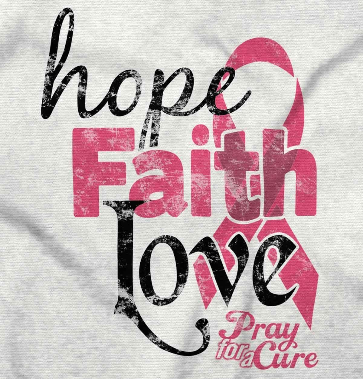 imageFight Boxing Breast Cancer WarriorHope Faith Love White