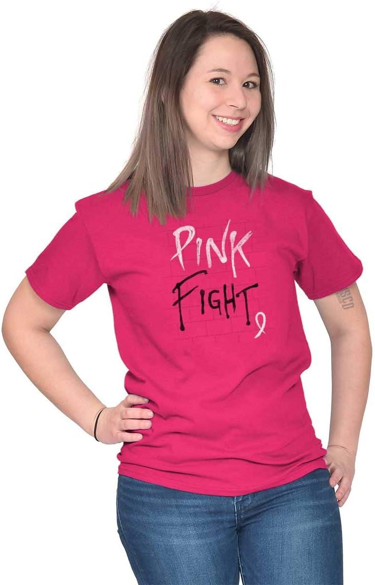 imagePink Fight Breast Cancer Awareness Womens Graphic T Shirt Tees