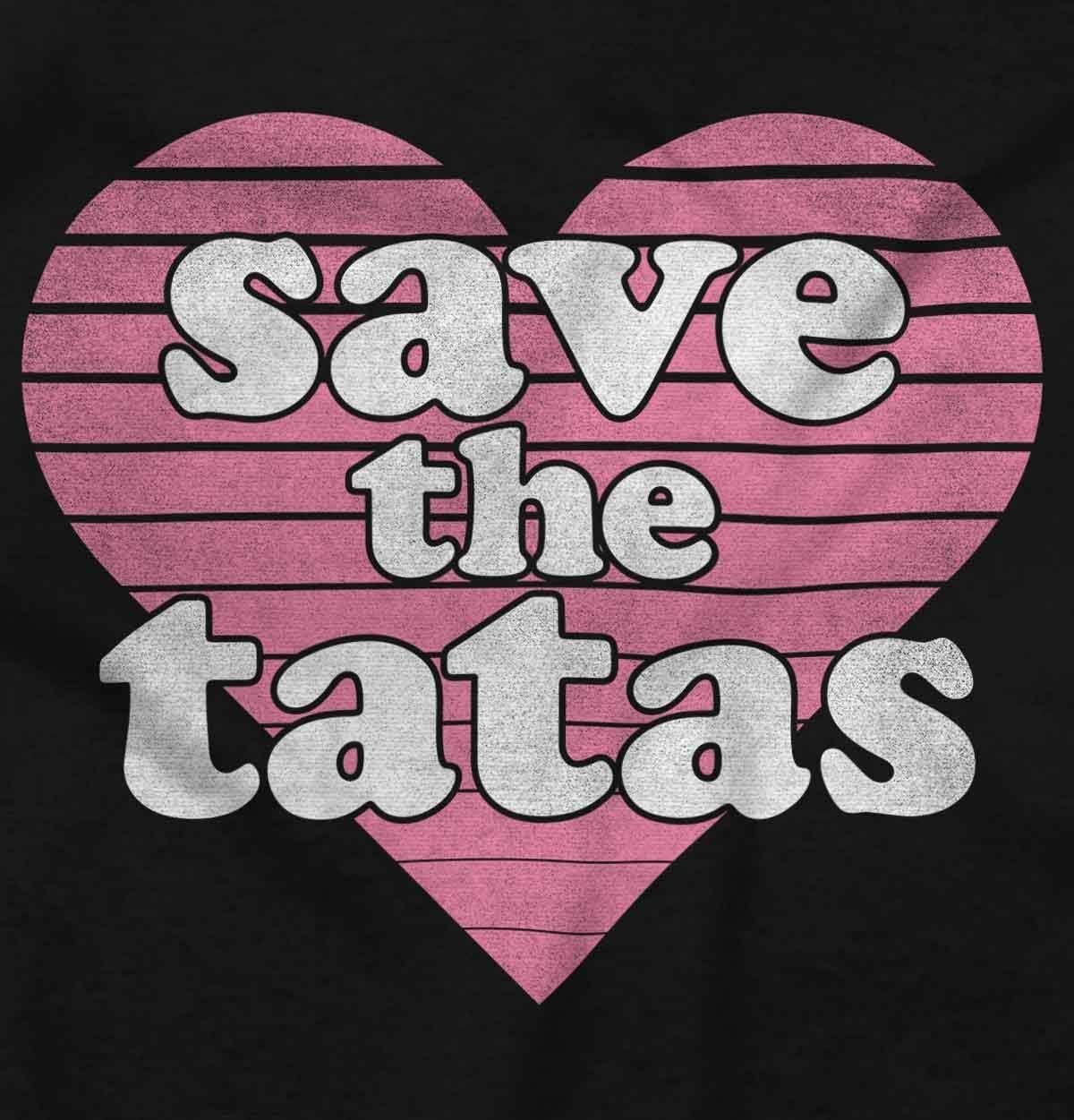 imageSave The Tatas Breast Cancer Aware Womens Graphic T Shirt TeesBlack