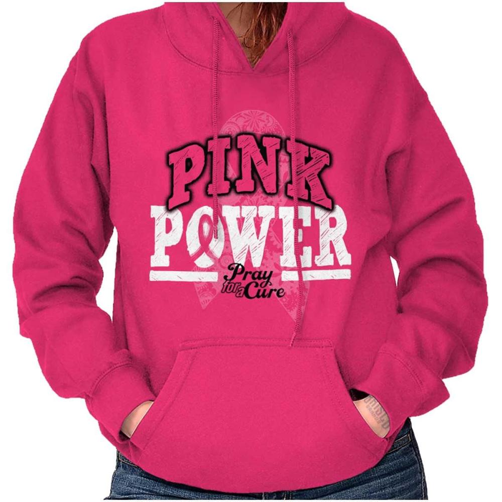 imageClassic Teaze Pink Power Breast Cancer Awareness Hoodie Sweatshirt Women