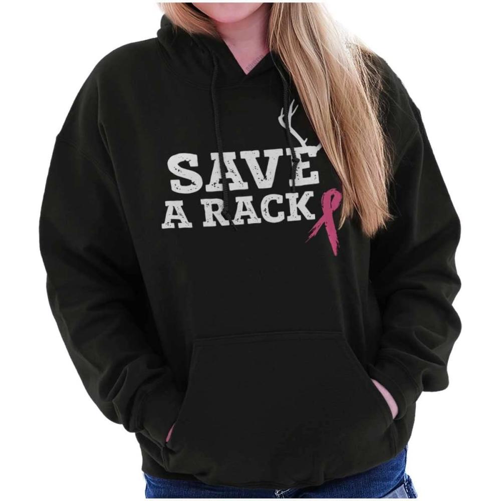 imageSave A Rack Antler Breast Cancer Pink Hoodie Sweatshirt WomenBlack