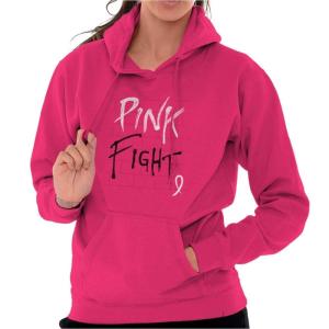 Pink Fight Breast Cancer Awareness Hoodie Sweatshirt Women