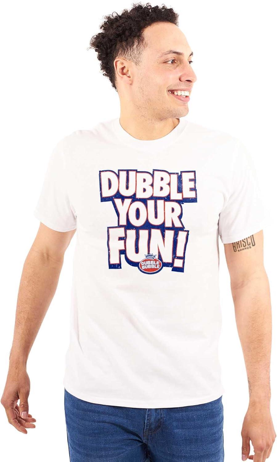 imageDubble Bubble Double Your Fun Logo Graphic T Shirt Men or WomenWhite