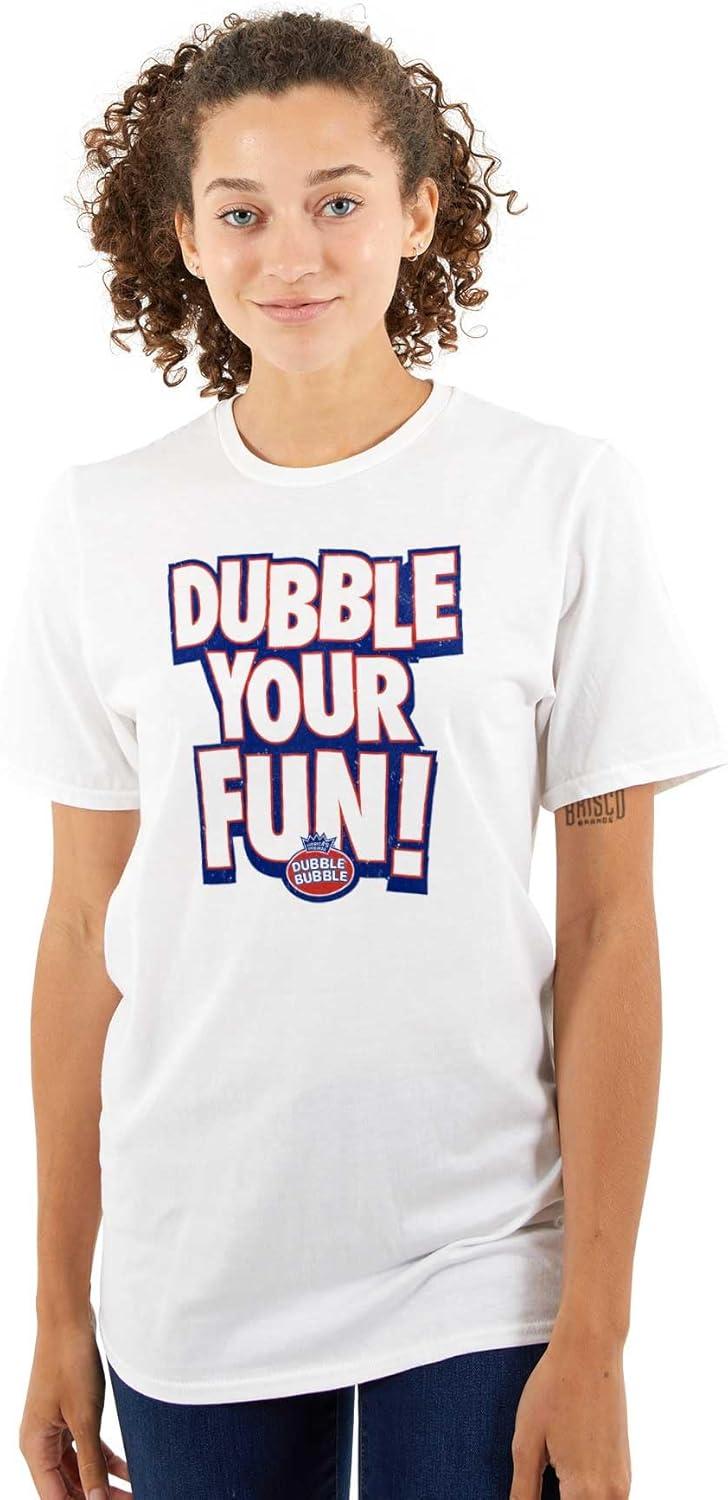 imageDubble Bubble Double Your Fun Logo Graphic T Shirt Men or WomenWhite