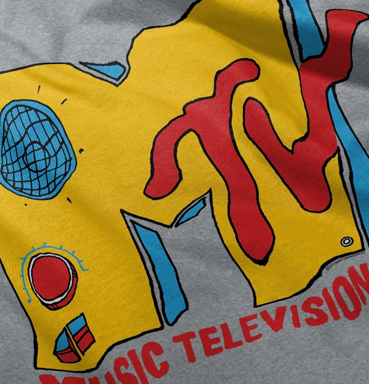 imageRetro Classic MTV Speaker Logo Toddler Boy Girl T ShirtHeather