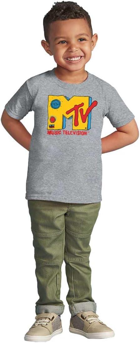imageRetro Classic MTV Speaker Logo Toddler Boy Girl T ShirtHeather