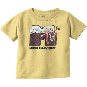 Cool Retro MTV Soda Pop Drink Logo Toddler Boy Girl T Shirt(Butter)
