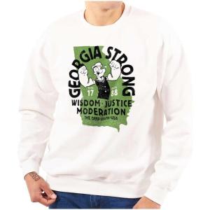 Brisco Brands Popeye Cartoon American States Sweatshirt for Men or Women(Georgia)