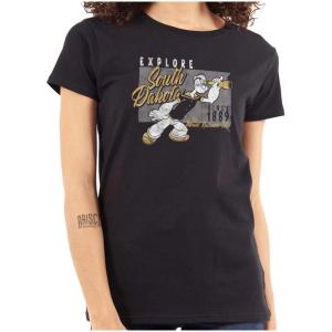 Brisco Brands Popeye Cartoon American States Womens Slim Fit Graphic Tee(South Dakota)