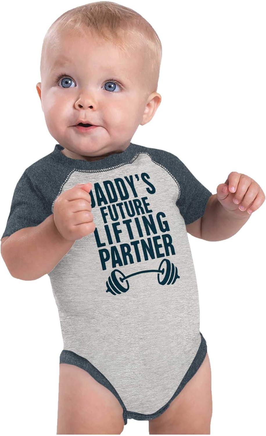 imageBrisco Brands Daddys Future Lifting Partner Raglan Bodysuit Jumper Boys