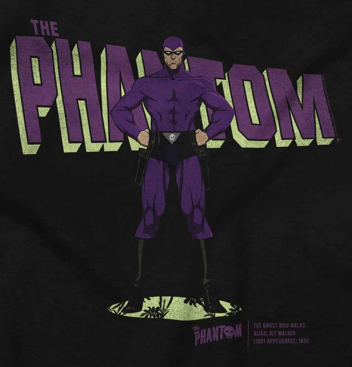 imageBrisco Brands the Phantom Old School Superhero Sweatshirt for Men or WomenBlack