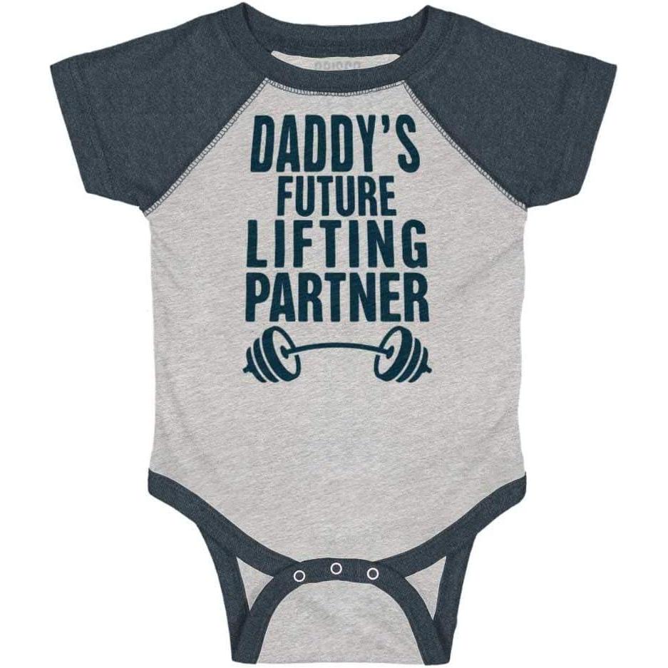 imageBrisco Brands Daddys Future Lifting Partner Raglan Bodysuit Jumper Boys